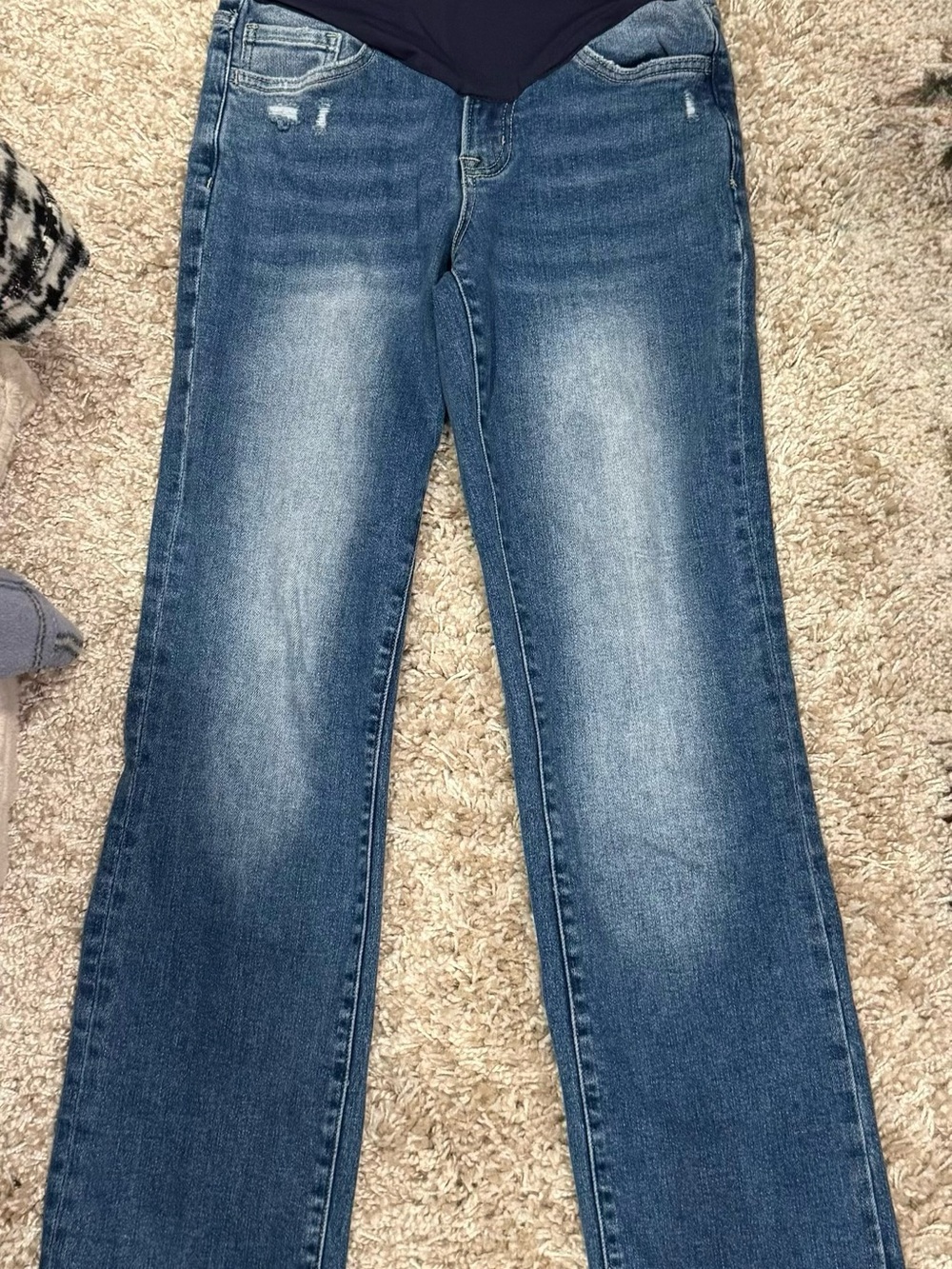Pinkblush Blue Maternity Boot Cut Women's Jeans